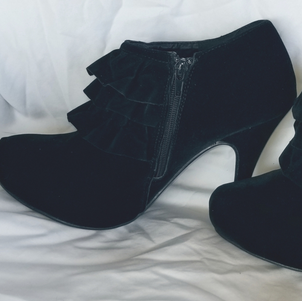 LOWEST SALE! Black Suede Heels